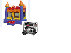 A-5 Party Package: Bounce House and Generator A-5 Party Package: Bounce House and Generator