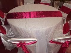 Overlay - White Organza with embroidered design Overlay - White Organza with embroidered design